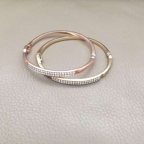 Two bracelet as bundle - rose gold & golden color - Picture 1 of 2